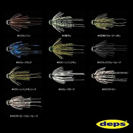 deps 3/16 oz deps SLIP HEAD JIG 04 Blue Black Approx. 0.2 oz (5 g)