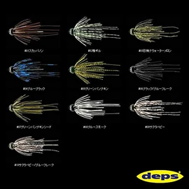 deps 3/16 oz deps SLIP HEAD JIG 04 Blue Black Approx. 0.2 oz (5 g)