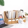 Fiyerna Foldable Desk File Holder Organizer Sturdy Cardboard Magazine Storage