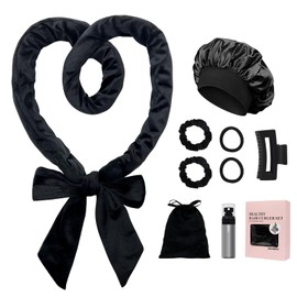 ZILAMPU Rizadores De Pelo Sin Calor Durante La Noche Para Mujeres - Envoltura Suave Para Diadema De 70 Con 9 Rodillos De Pelo Para Rizos Largos...    