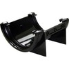 FloPlast Mini Gutter 76mm Black Union Bracket