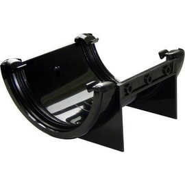 FloPlast Mini Gutter 76mm Black Union Bracket