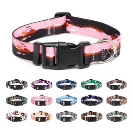 Mercano-Collar Ajustable para Perros Patrones de diseño Especiales, Collar de Nailon Suave, cómodo y Duradero para Perros pequeños, medianos y...     