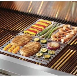 Blue Rhino, Stainless Steel Dual-Sided Barbecue Grill Grid Sheet, Sear + Grill