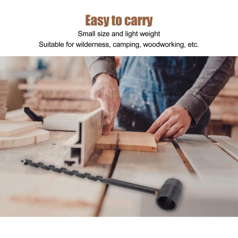 Survival Drill, Survival Eye Auger, Manual Drill, Portable Hand Wood