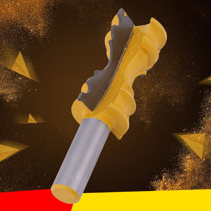 1/2" Shank Large Elaborate Chair Rail Molding Router Bit For