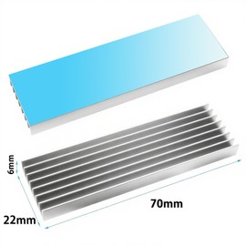 4個アルミニウム脱熱器, 導熱接着シート付き熱暴走対策 冷却ラジエーターフィンCPU ICチップ 回路基板に適用