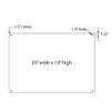20x14 Aluminum OSHA Sign Blank (Sold by The Piece)