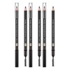 Misha Missha Smudgeproof Wood Eyebrow Pencil 1.47g, Dark Brown, 3 Pieces / 미샤 스머지프루프 우드 아이브로우 펜슬 1.47g, 다크 브라운, 3개