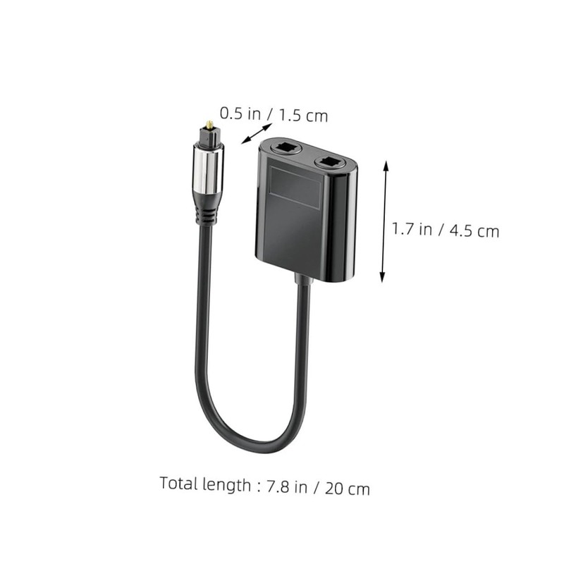 TEHAUX Optical Audio Splitter Connector Out Fiber Splitter for Home