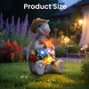footreal Turtle Statue Garden 0rnaments 0utdoor Solar Lights, Charging and