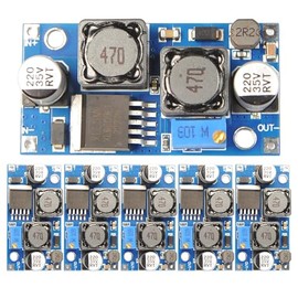 Lonely Binary XL6009 DC-DC Buck Boost Converter Modules – Adjustable Step-Up & Step-Down Voltage Regulators for Arduino, Raspberry Pi, ESP32, and DIY Electronics (XL6009 (6-Pack, No LED))