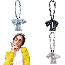 Traziewell Black Headbands for Women Pearl Headband Festive Hairbands Women 3 Pieces Floral Hair Band Fashion Hair Bands Hair Ties Hair Accessories for Ladies and Girls Multicolor Headband 3716