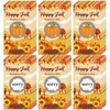 60 Pieces Fall Scratch Off Cards Stickers Thanksgiving Day Harvest