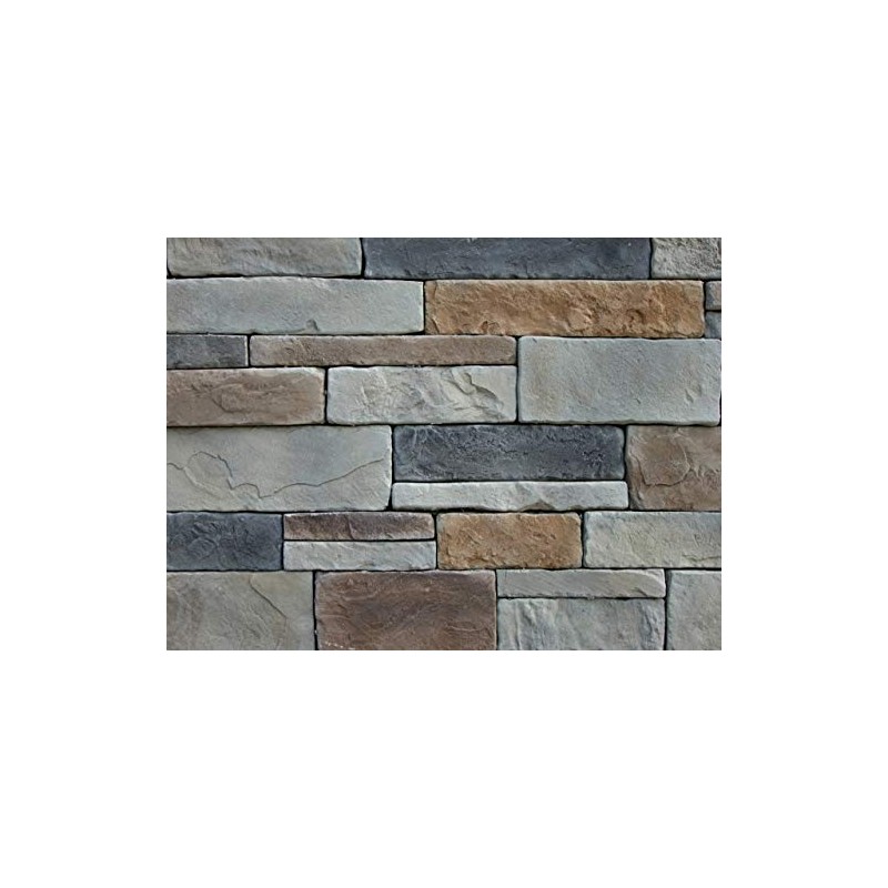 Veneer Stone Rubber Mold for Concrete or Plaster, EZ Stack