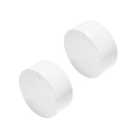 ARYEIELLSOW Thermostat Knob Fit with White Single or Double Pole Cover for Old Style S22 D22, White, 2pcs