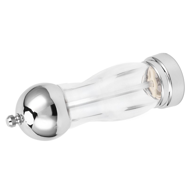 Salt Pepper Grinder Manual Seasoning Mill Shaker Round Acrylic Spice