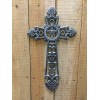 Cast Iron Black With Silver Highlights, Large Cross (0383)