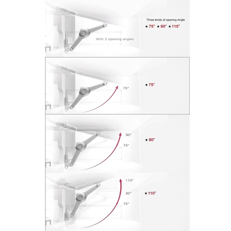 HAFELE Duo Standard Flap Lid Stay Lift Support System for