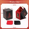 Chinese Takeout Deck Box Fits 35+ Toploader (Black and Red)
