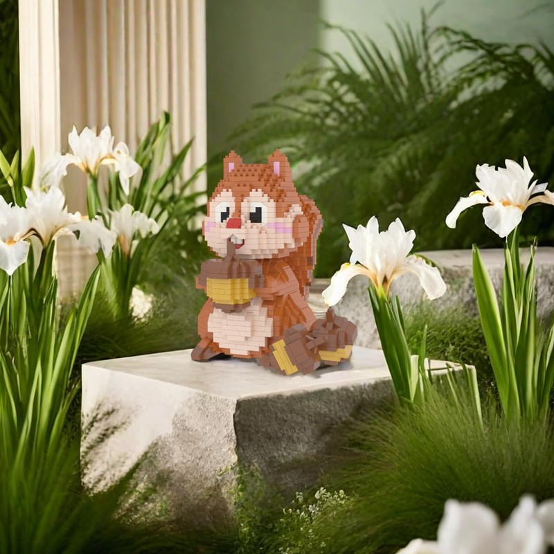 Larcele Micro Building Blocks Animal Set, DIY Mini 3D Building