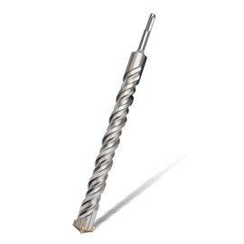SDS Plus Drill Bit 10 x 310 mm, Hammer Drill Bit with 4 Carbide Cutting Edges, Concrete Drill, Ideal for Drilling in Stone, Concrete, Natural Stone, Brick Wall