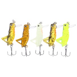 BESPORTBLE 5pcs Artificial Fishing Lures Lifelike Floating Design for Freshwater Fishing Hard Baits Vivid Colors to Attract Fish