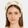 Florate Big Wide Crystal Sequin Padded Headband for Women Chain