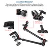 Akeipho 21"/53cm Adjustable Magic Arm with Super Clamp, Overhead Phone