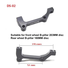 Tissting Bike Disc Brake Bracket DS02 Aluminum Alloy Ultralight Bicycle Disc Brake Bracket Mount Adapter Road Bike Disc Brake Holder for 140/160/180/203mm Rotor