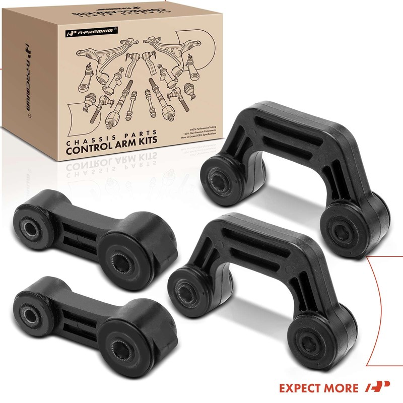 A-Premium Set of 4, Front & Rear Sway Bar Links