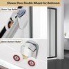 Cokritsm 25mm Shower Door Rollers for 4-8mm Glass Shower Runners