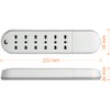 Bticino Slim Power Strip without Cable with 6 Double Sockets