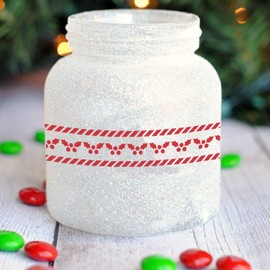 CrafTreat Reusable Christmas Border Stencils for Painting on Wood, Walls and Tiles - Christmas Border Stencil - 6 x 6 Inch - DIY Art and Craft Stencils for Corners and Edges