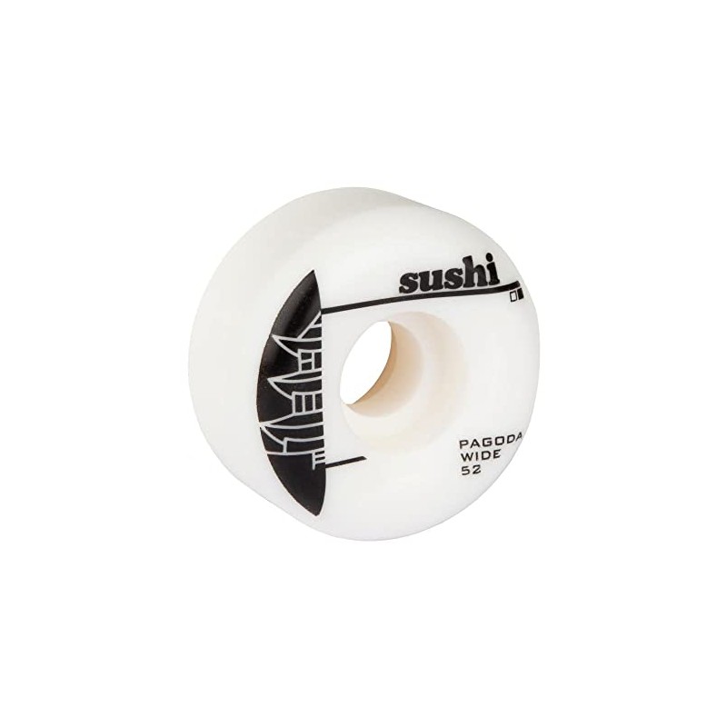 Sushi Pagoda Skateboard Wheels, Set of 4, White