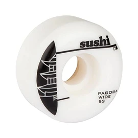 Sushi Pagoda Skateboard Wheels, Set of 4, White