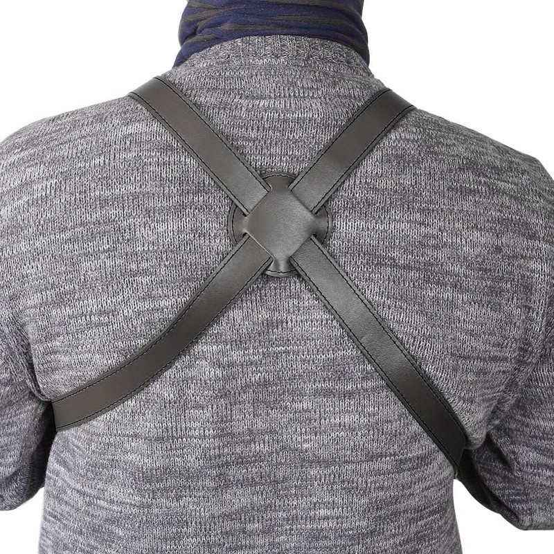 DONGKER Dual Gun Shoulder Holster,Leather Concealed Gun Holster with Adjustable