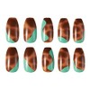 Lottie London Stay Press'd Press on Nail Set Tortoiseshell Twist,