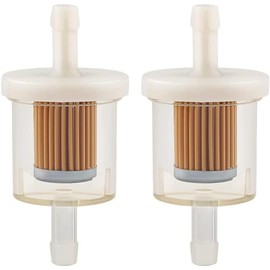 49019-0027 Fuel Filter for Kawasaki 49019-7001 49019-7005 49019-0014 1/4" Inline Fuel Filter for Briggs and S 691035 493629 5065 2hp 17.5hp 27hp 35hp Engines John Deere AM108356 (2/Pack)