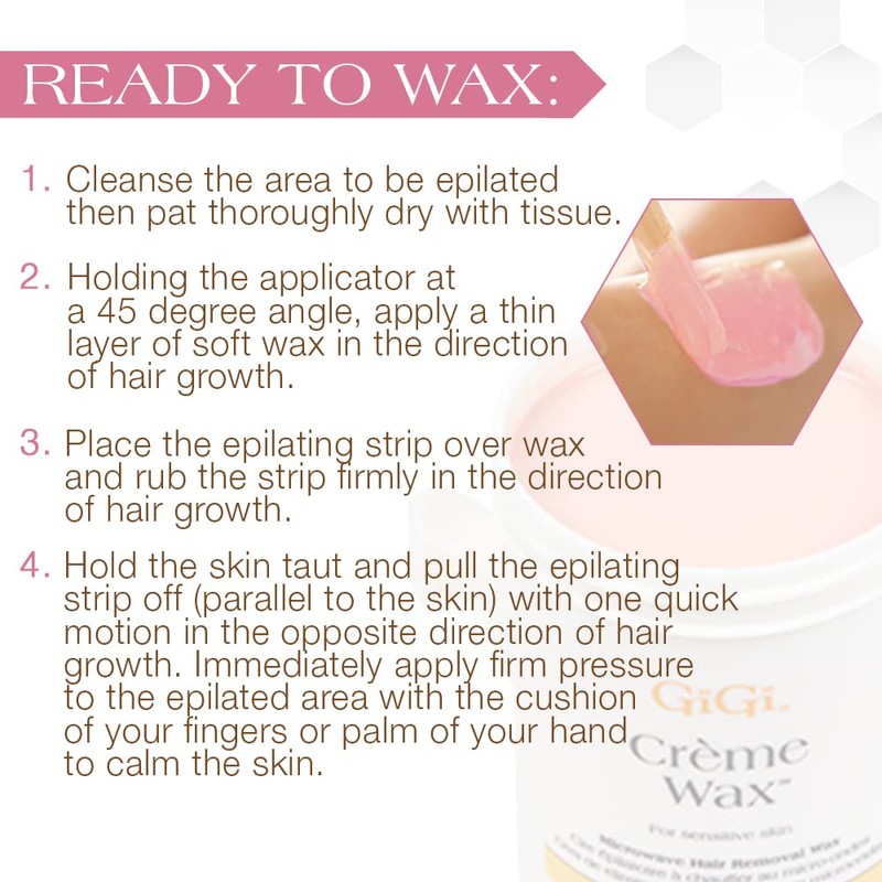 GiGi Crème Wax Microwave Hair Removal Wax for Face &