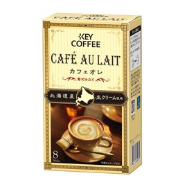 キーコーヒー カフェオレ 贅沢仕立て 8本入 ×6箱 インスタント(スティック) 【北海道産生クリーム使用】 ×6箱