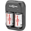 SureFire Rechargeable 123A Batteries (x2) and Charger SFLFP123-KIT