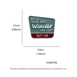 Creative Letter Pattern Brooch, Fashion Brooch for Daily Clothing Decor, Trendy All-match & Exquisite Brooch for Birthday Gift