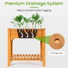 S AFSTAR Raised Garden Bed with Legs, Wooden Elevated Planter