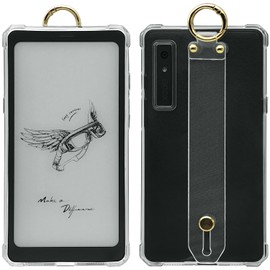 UMUBUHOMS Hand-held Clear Designed for Onyx Boox Palma/Palma 2 Case 6.13" Back Cover, [Reinforced Corners] Lightweight, Scratch-Proof Portable Buckle Silicone Cover (Hand Strap Style)
