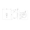 geba US 1-2T/1 Flush-Mounted Recessed Key Switch Key Button DIN