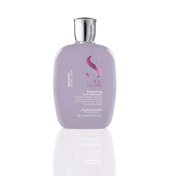 Alfaparf Milano Semi Di Lino Smooth Low Shampoo for Frizzy & Rebel Hair, Sulfate Free, Straightens Controls Hydrates, Smoothes Unruly Hair, 8.45 Fl Oz
