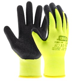 EXBRIECO, 12, 6, 3 or 1 Pairs, Protective Gloves, Work Gloves, Polyester and Latex, EPI, 2131X, Durable, Lightweight, Abrasion Resistance, Gardening, Repairs, Mechanics.