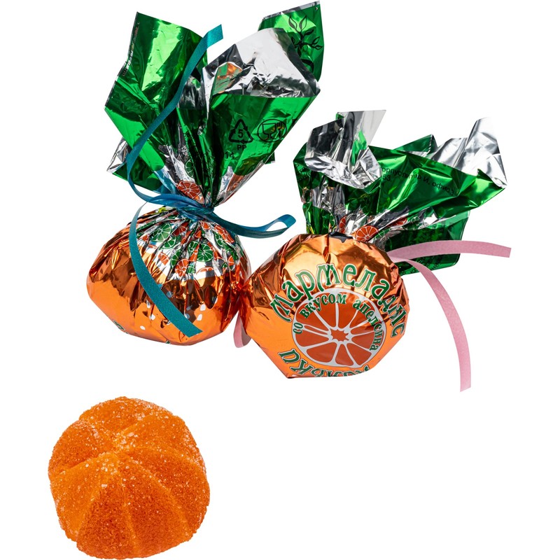 Assorted Fruit Jelly Marmalade Slices Candy with Orange, Cranberry and