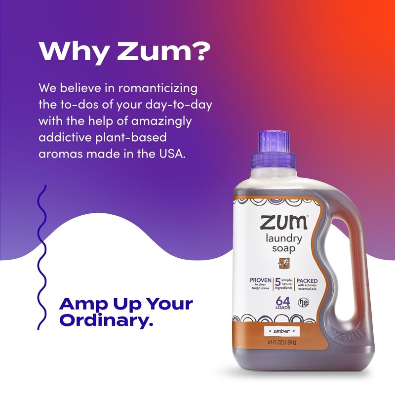 Indigo Wild Zum Clean Laundry Soap - Plant-Based Liquid Laundry
